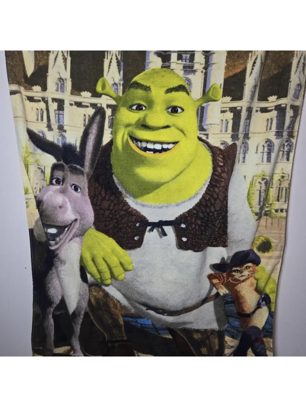 Shrek 3 the Third Beach Towel 2007 Collectible Movie Bath Donkey Dreamworks